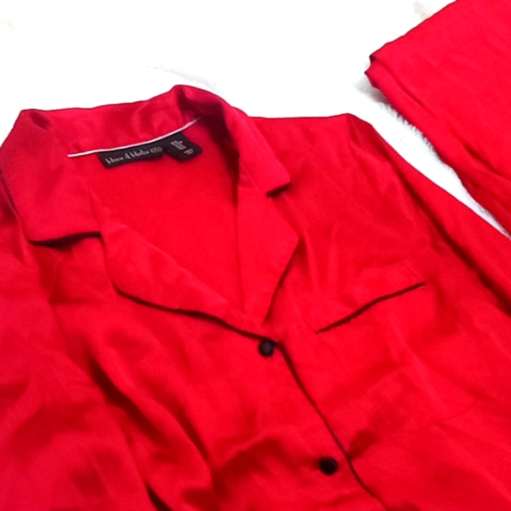Silk Red Pajamas
